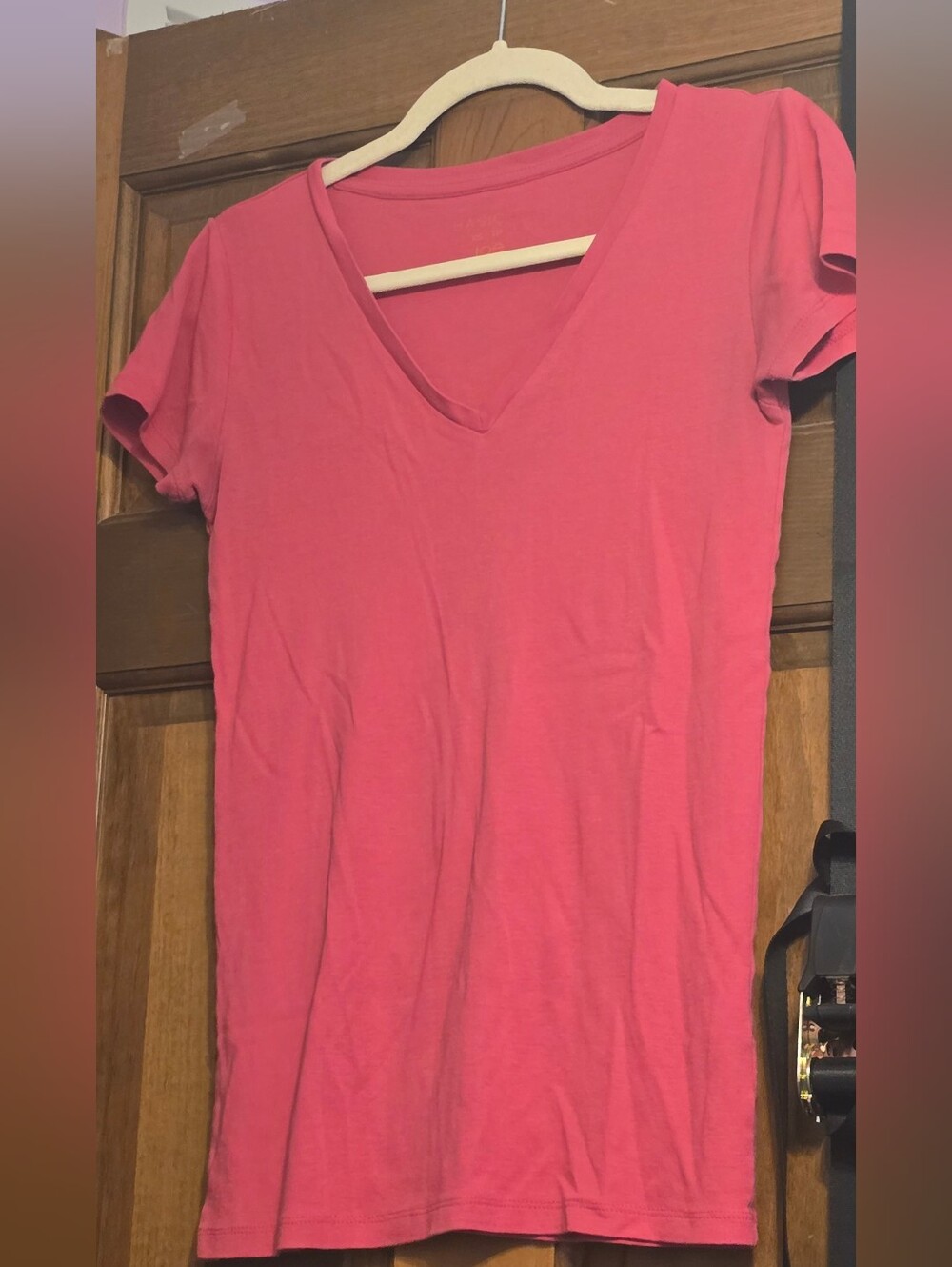 Joe Boxer Women's V-Neck Short Sleeve Top - Pink